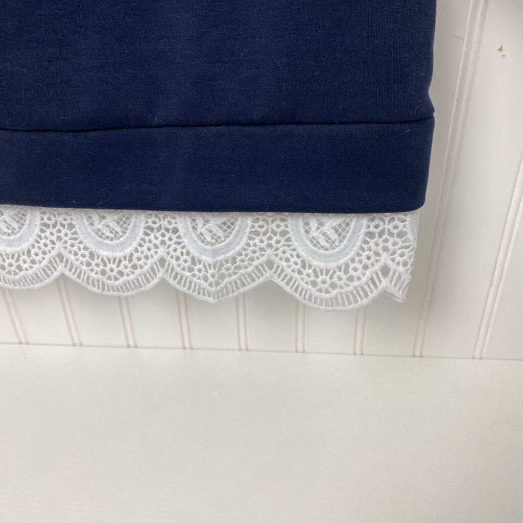 SWEATSHIRT WITH LACE HEM