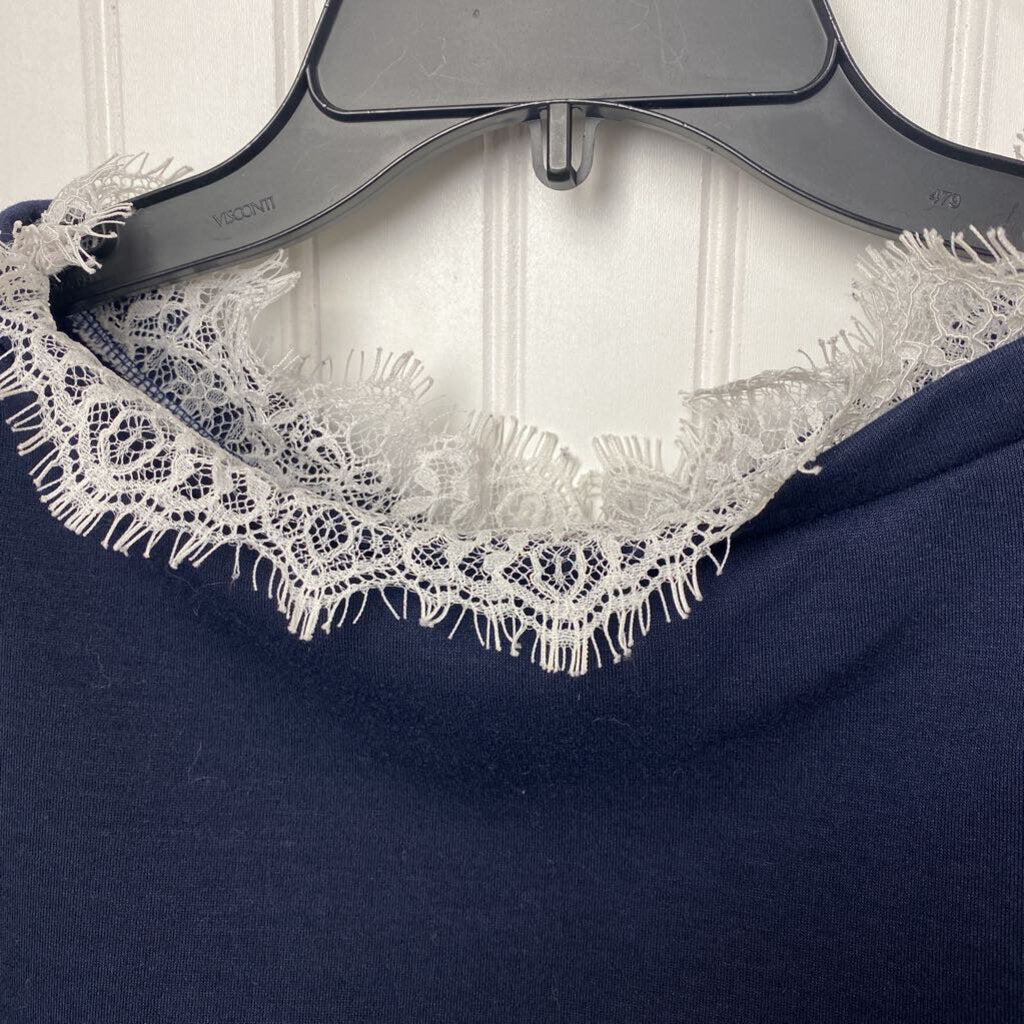 SWEATSHIRT WITH LACE HEM
