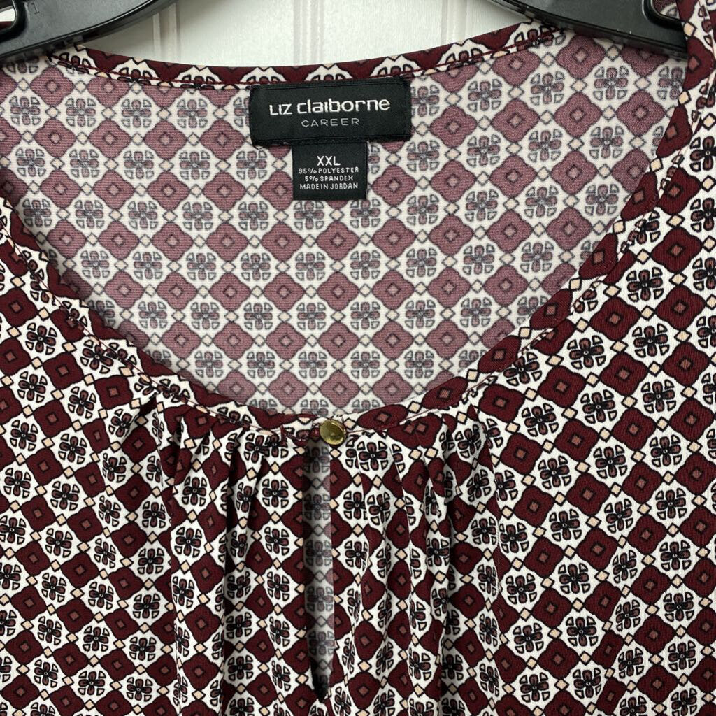 *L/S DRESS SHIRT WITH DIAMOND PATTERN GOLD BUTTON