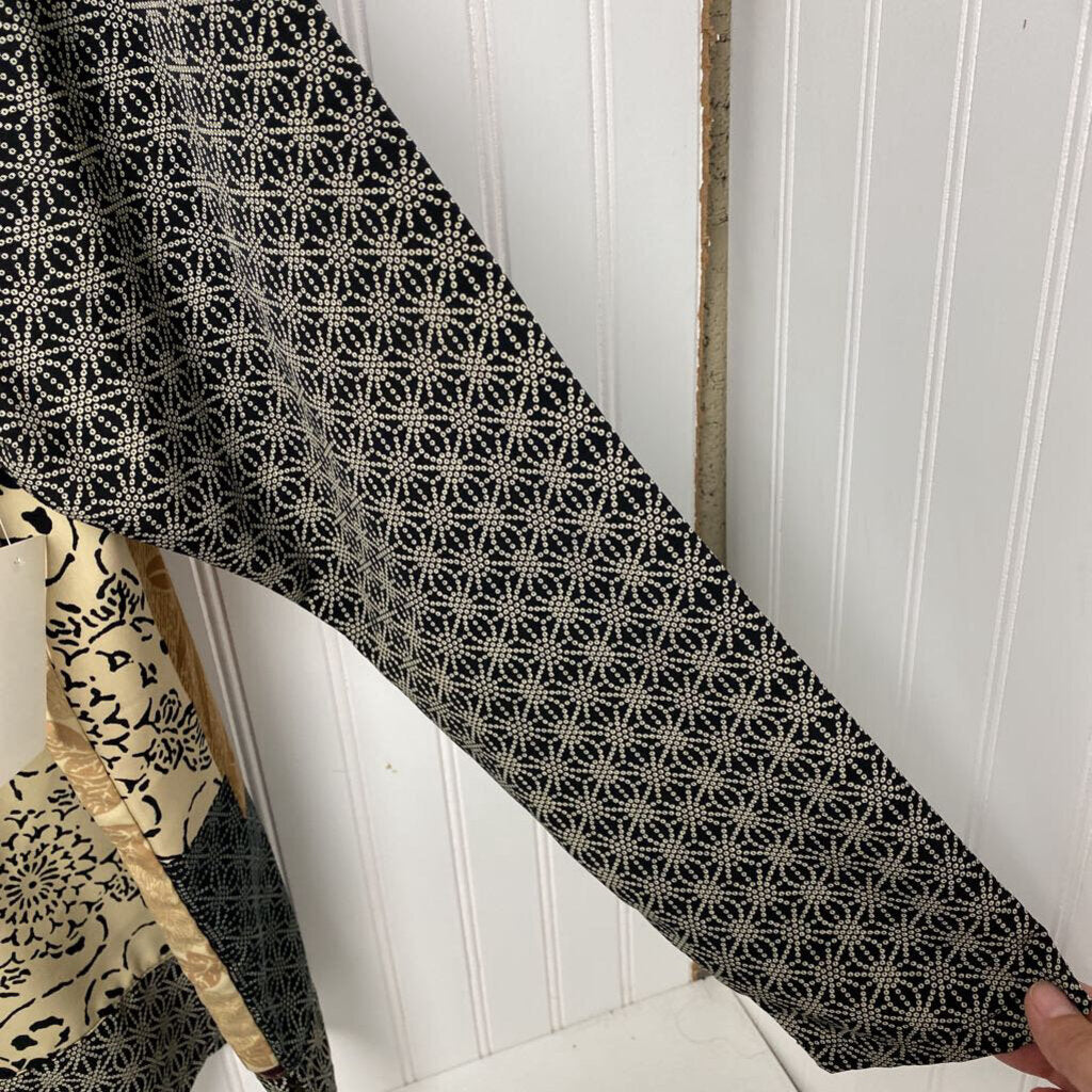 *L/S DRESS SHIRT WITH BLOCK PATTERN