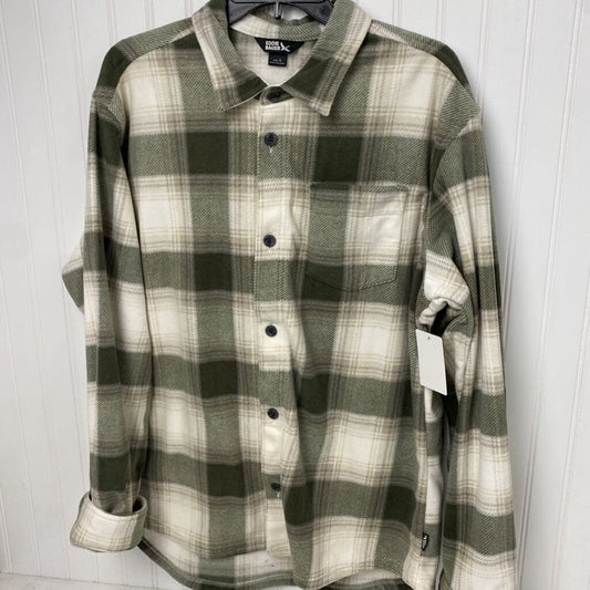 LONG SLEEVE FLEECE BUTTON UP SHIRT