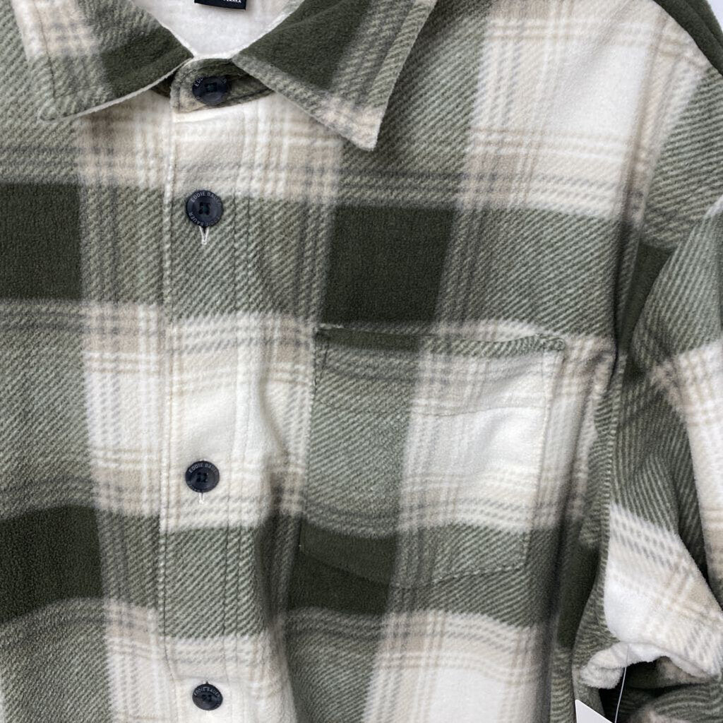 LONG SLEEVE FLEECE BUTTON UP SHIRT