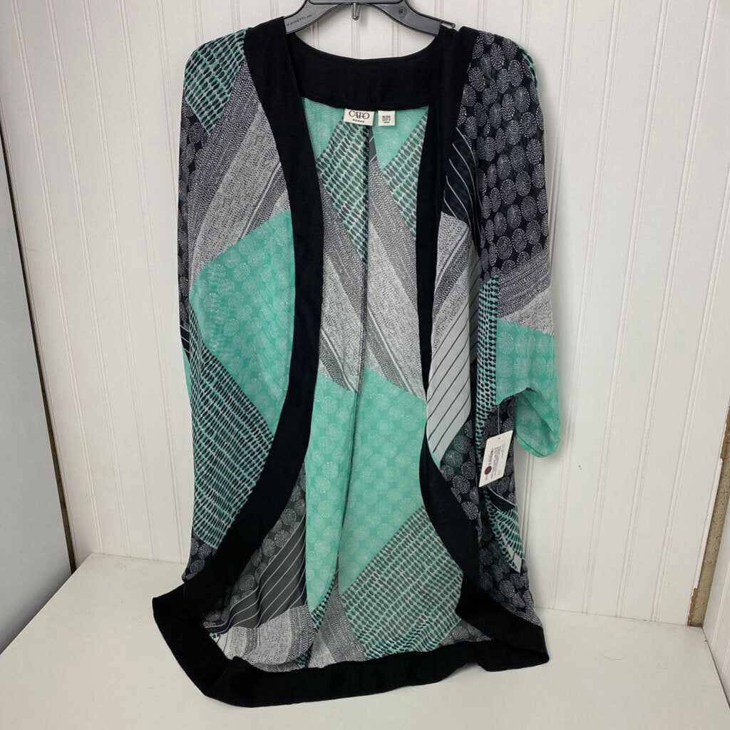 3/4 SLEEVE SHEER CARDIGAN