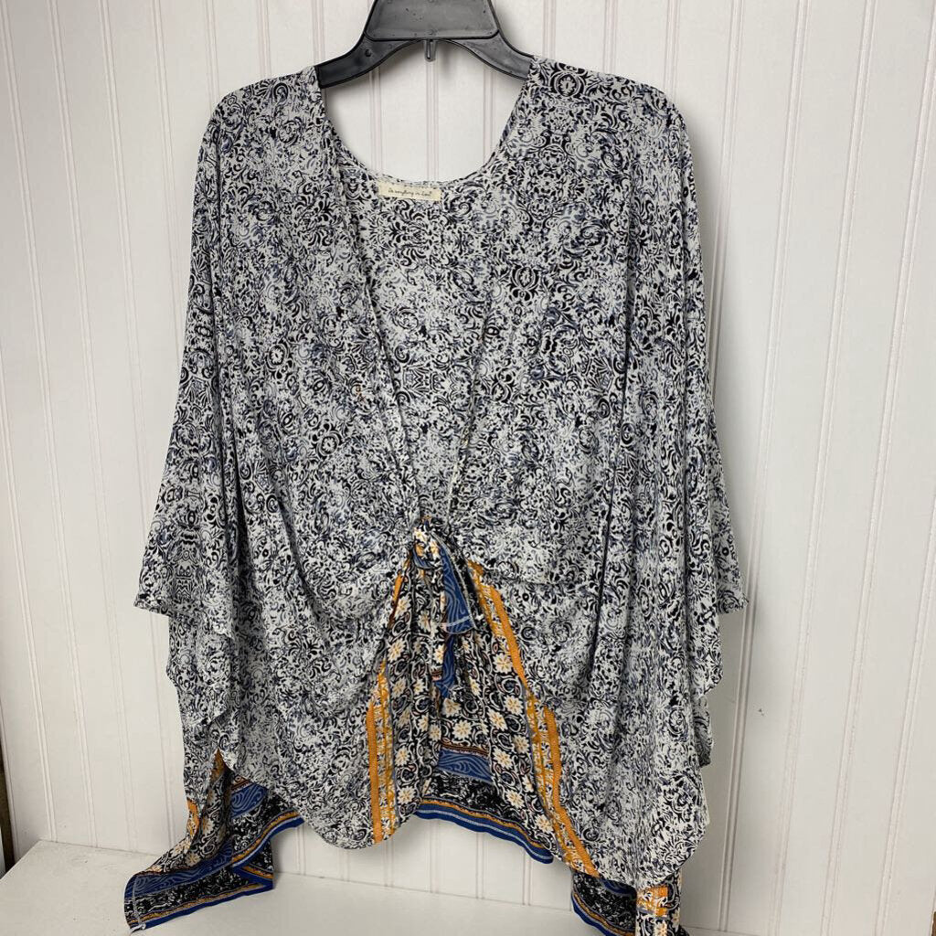 OPEN FRONT PONCHO STYLE CARDIGAN