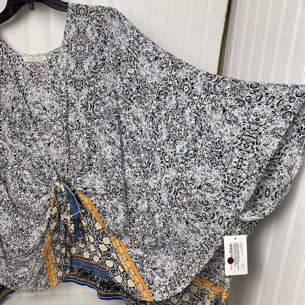 OPEN FRONT PONCHO STYLE CARDIGAN
