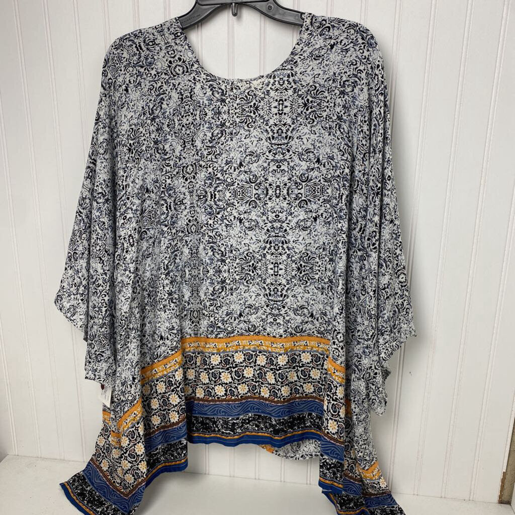 OPEN FRONT PONCHO STYLE CARDIGAN
