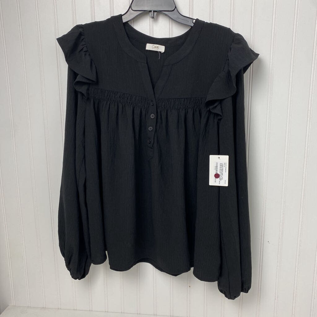 RUFFLED LONG SLEEVED