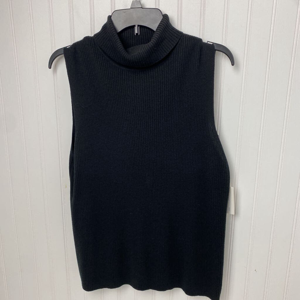 SLEEVELESS TURTLENECK SWEATER