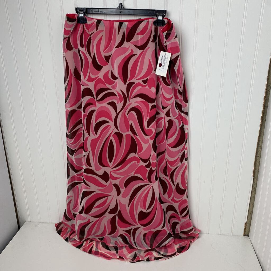 LINED SHEER LONG SKIRT