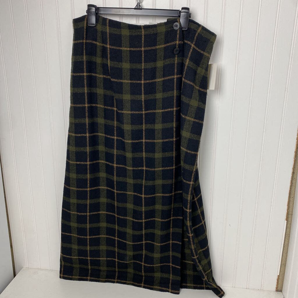 LONG PLAID SKIRT