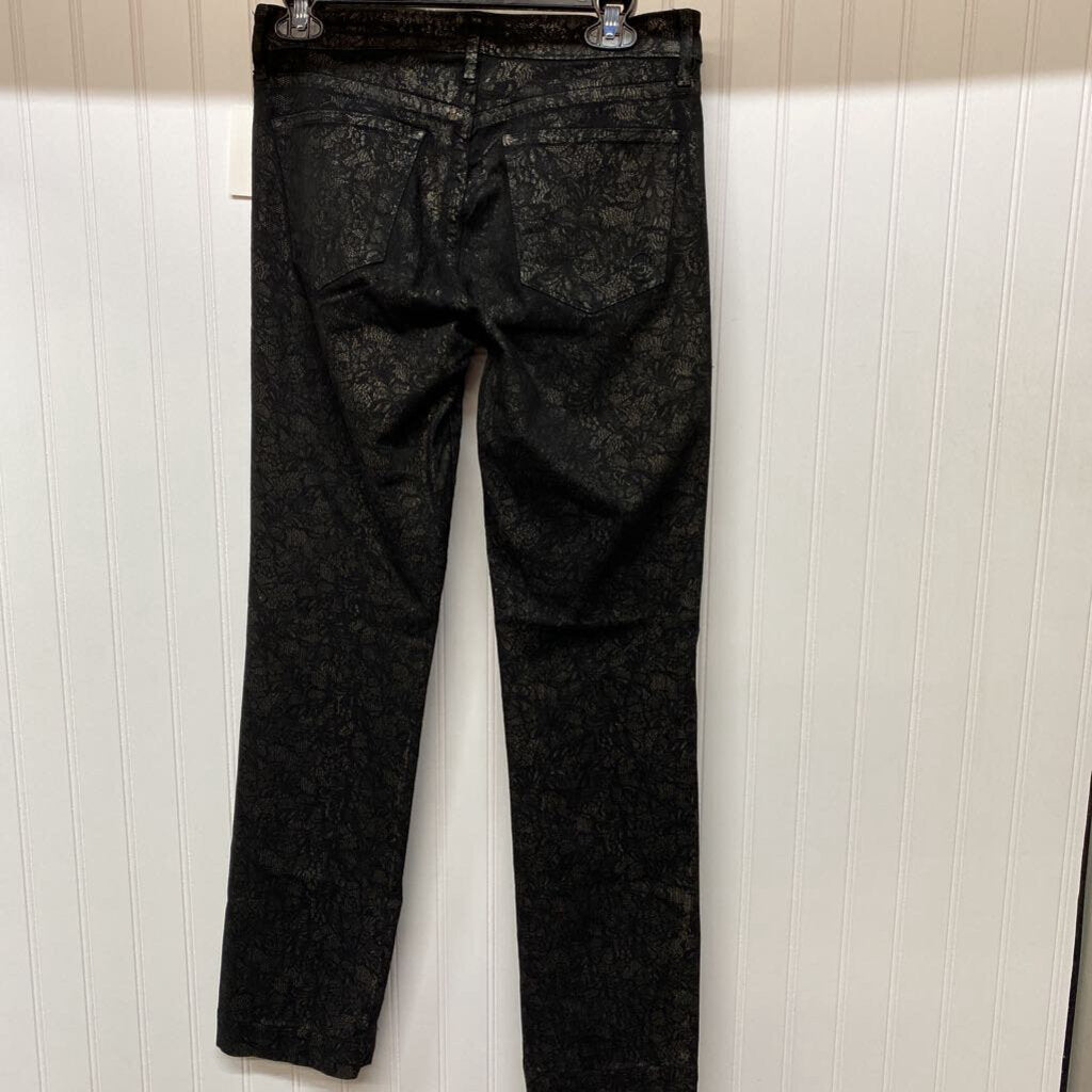 *BOUTIQUE BRAND*BLACK LACE APPEARANCE DENIM JEANS