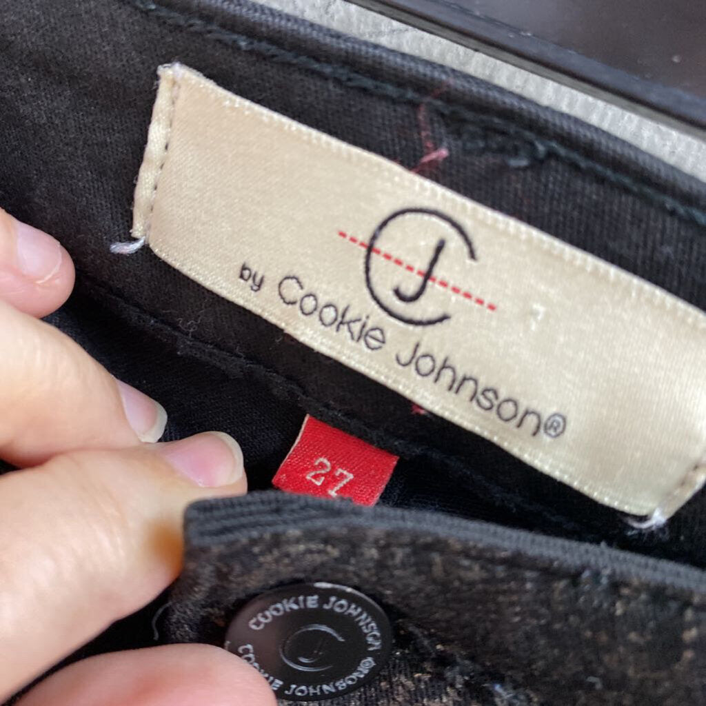 *BOUTIQUE BRAND*BLACK LACE APPEARANCE DENIM JEANS