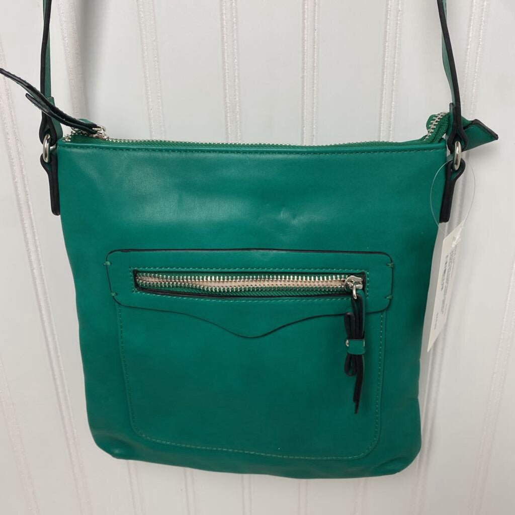 FAUX LEATHER CROSSBODY PURSE
