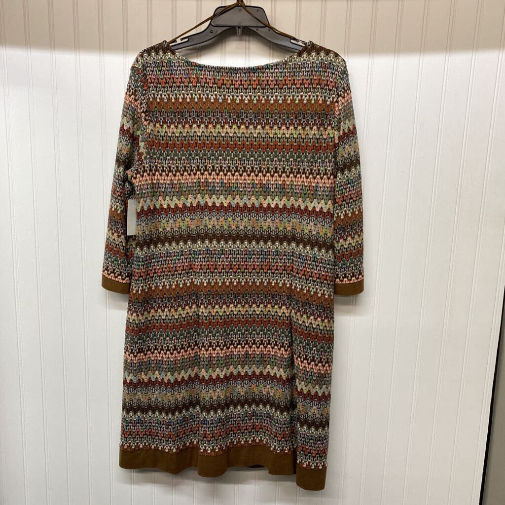 LONG SLEEVE KNIT SHORT DRESS