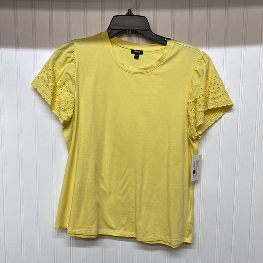 SHORT SLEEVE KNIT TOP