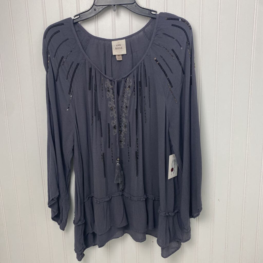 SEQUINED LONG SLEEVED