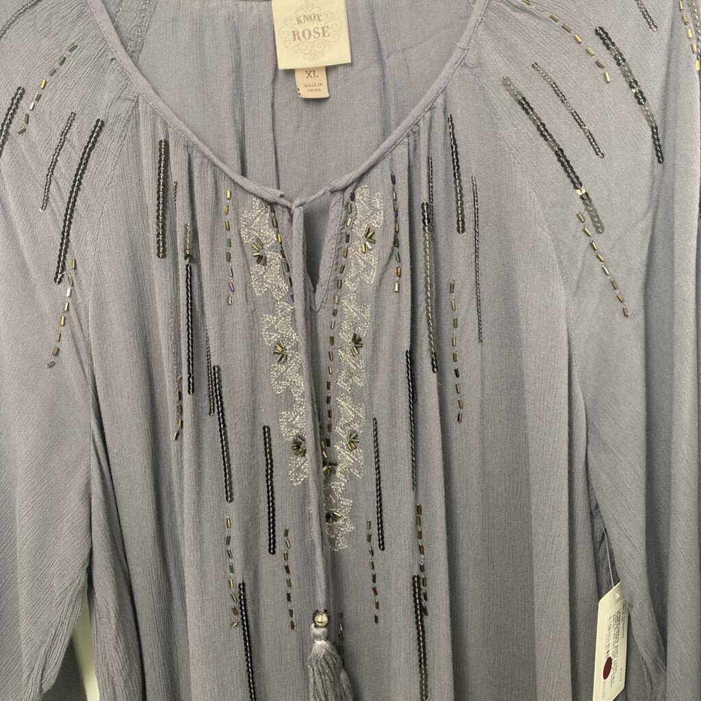 SEQUINED LONG SLEEVED