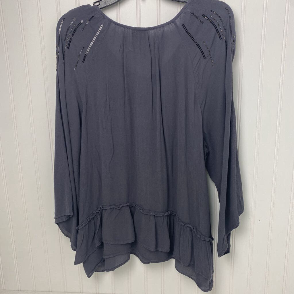 SEQUINED LONG SLEEVED
