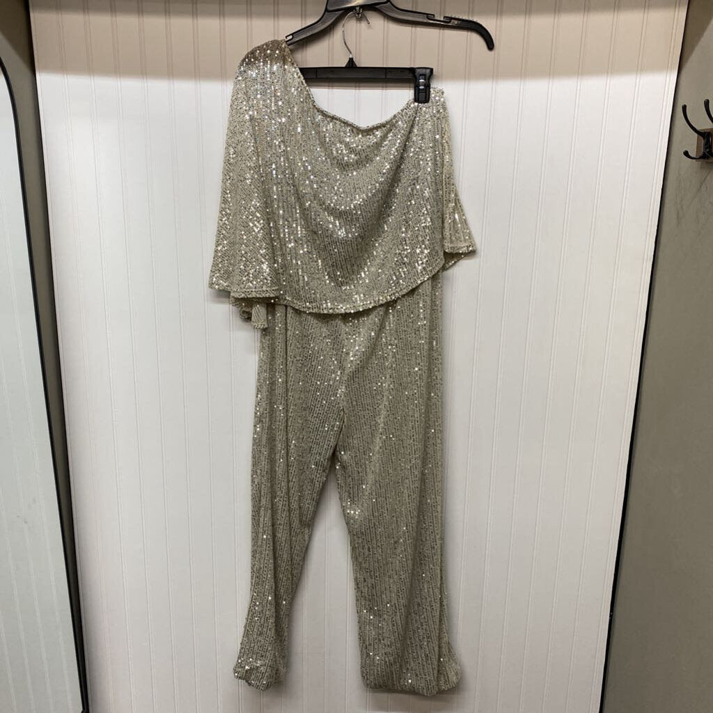 SEQUINNED PANT ROMPER