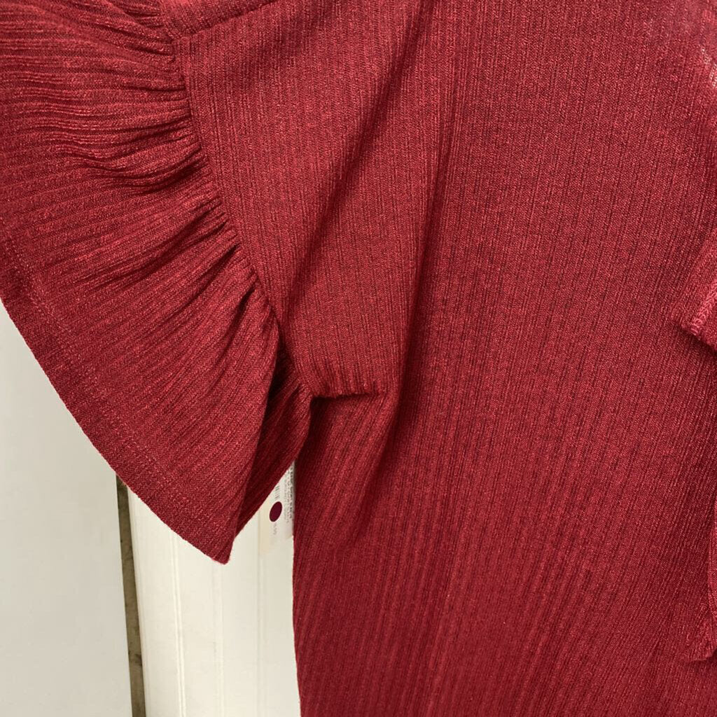SHORT SLEEVE KNIT TOP