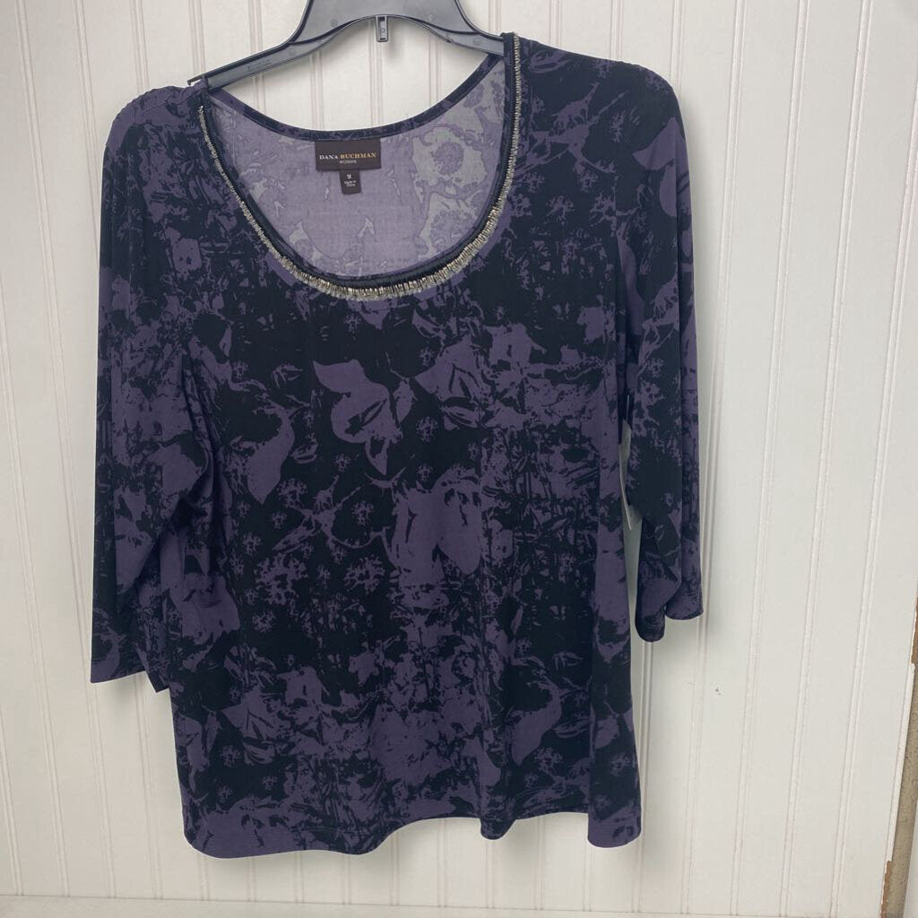 BEADED NECKLINE LONG SLEEVED