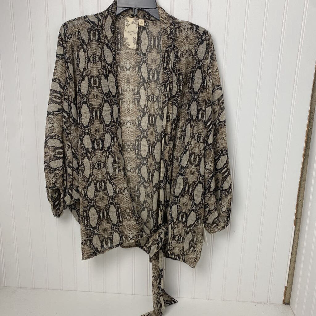 LONG SLEEVE OPEN FRONT CARDIGAN