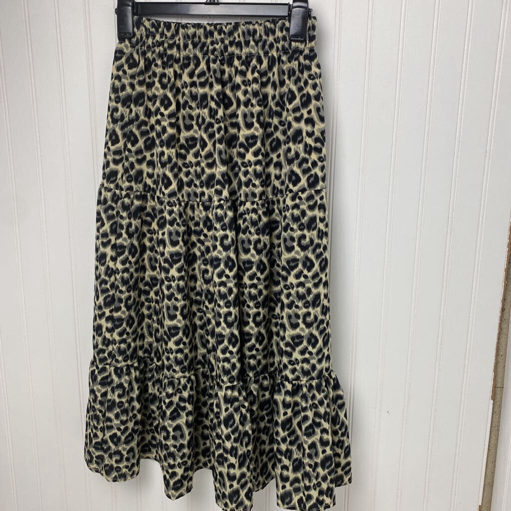 CHEETAH PRINT LONG SKIRT