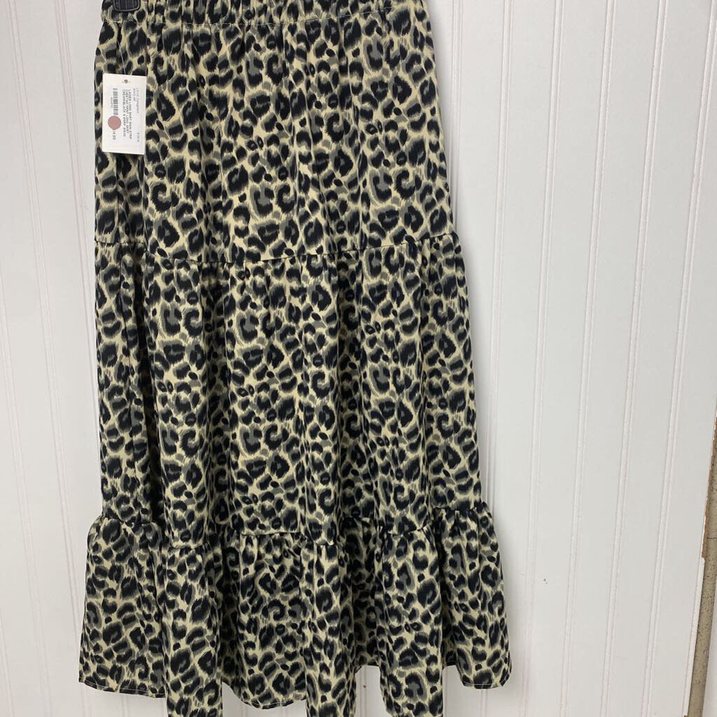 CHEETAH PRINT LONG SKIRT