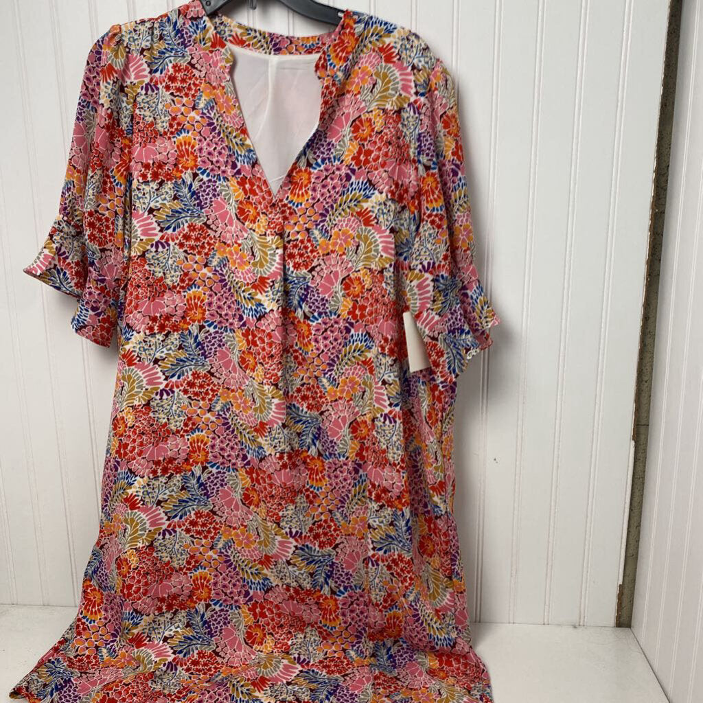 3/4 SLEEVE SHORT DRESS