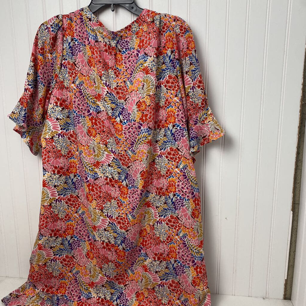 3/4 SLEEVE SHORT DRESS