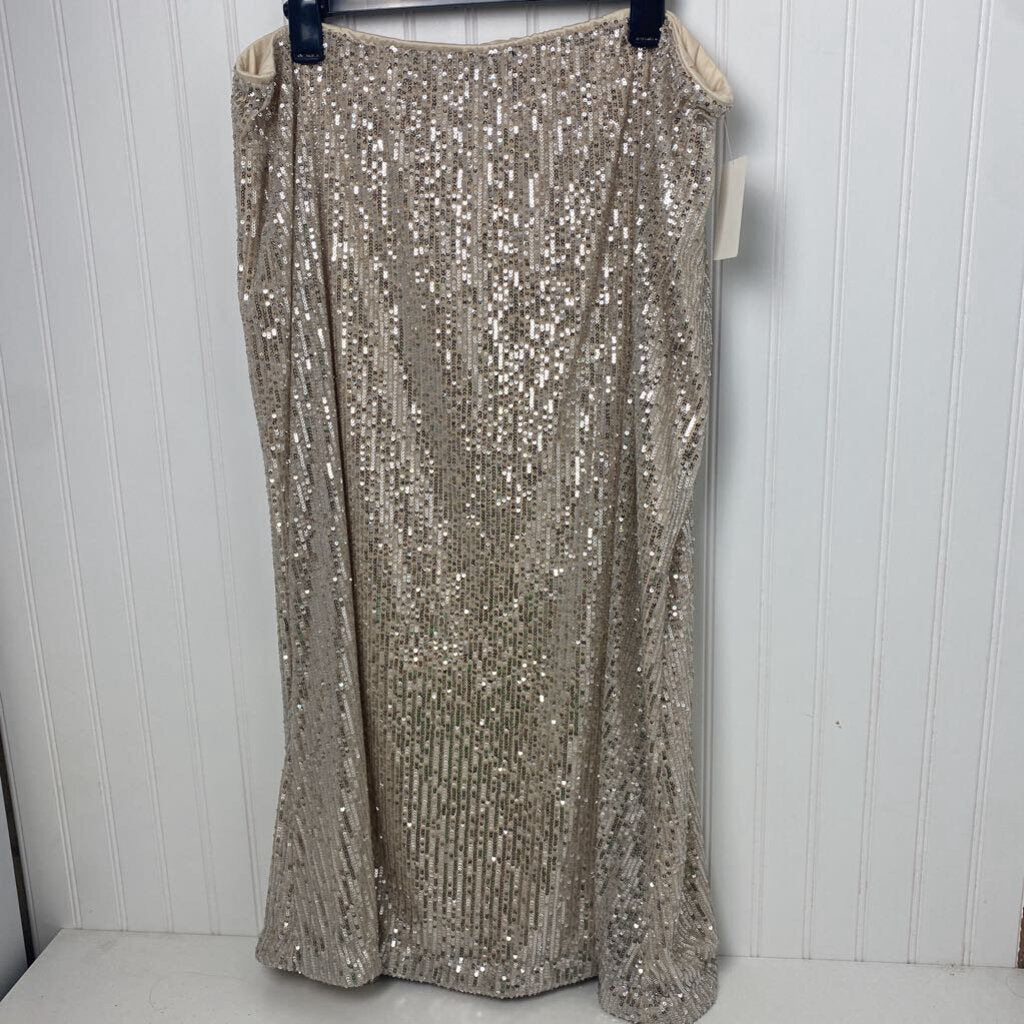 LONG SEQUIN SKIRT