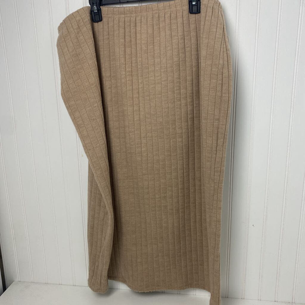 RIBBED LONG SKIRT