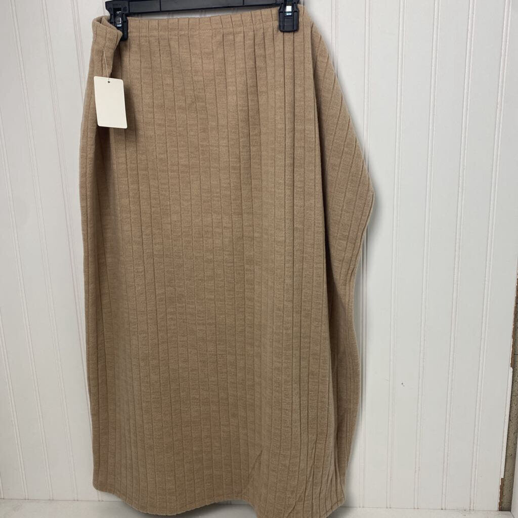 RIBBED LONG SKIRT