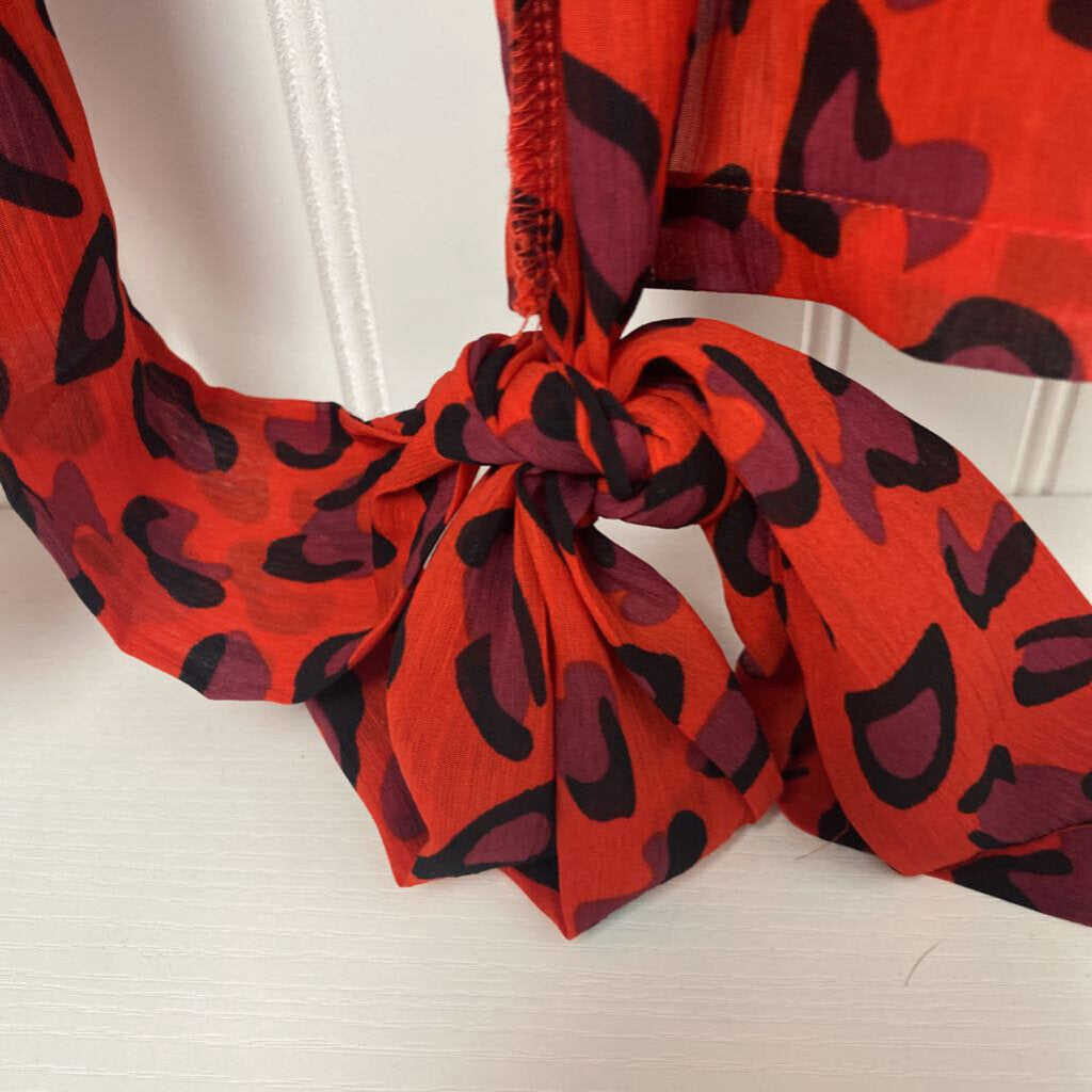 SHEAR TIE AT WAIST CARDIGAN