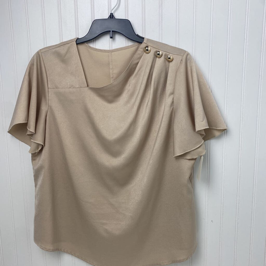 SHORT SLEEVED W/GOLD BUTTONS