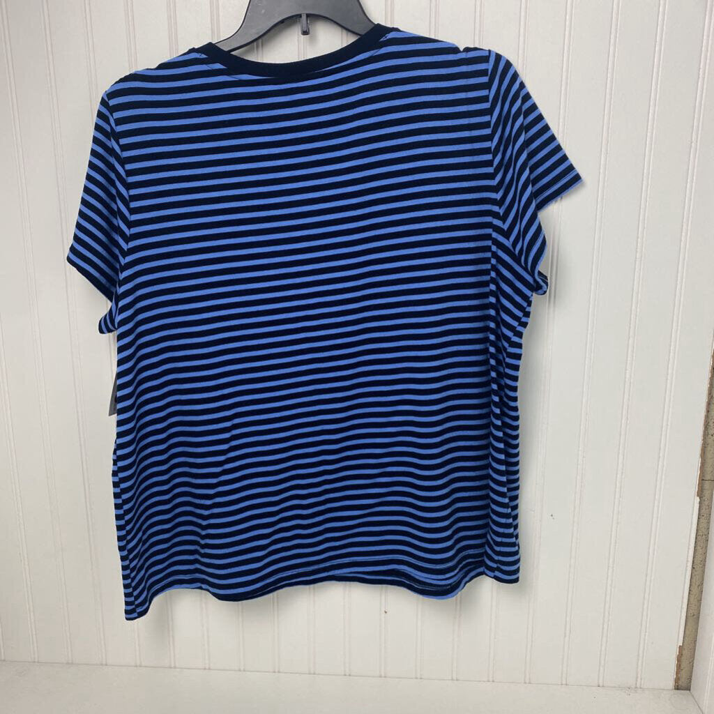 STRIPED SHORT SLEEVED