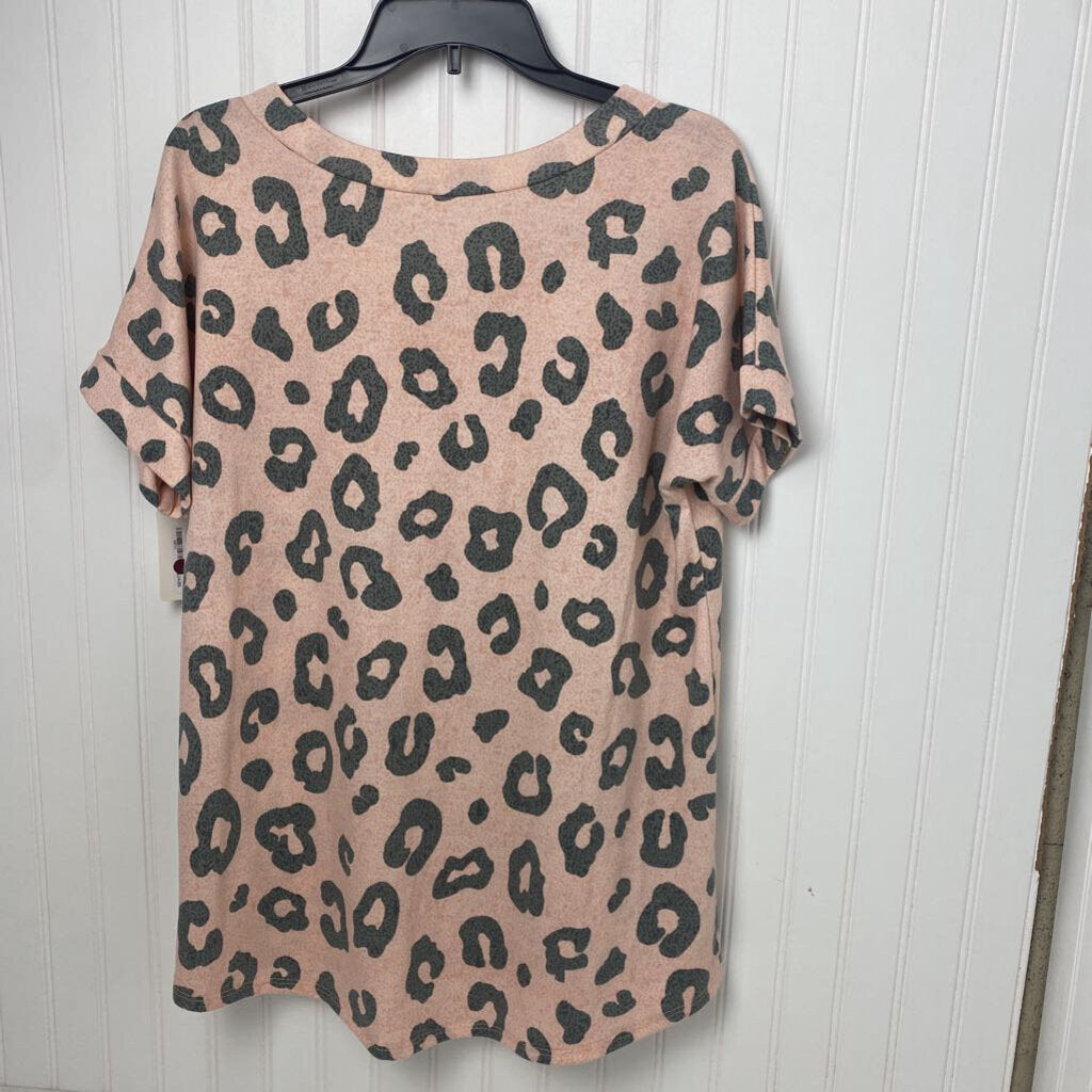 SHORT SLEEVE KNIT TOP