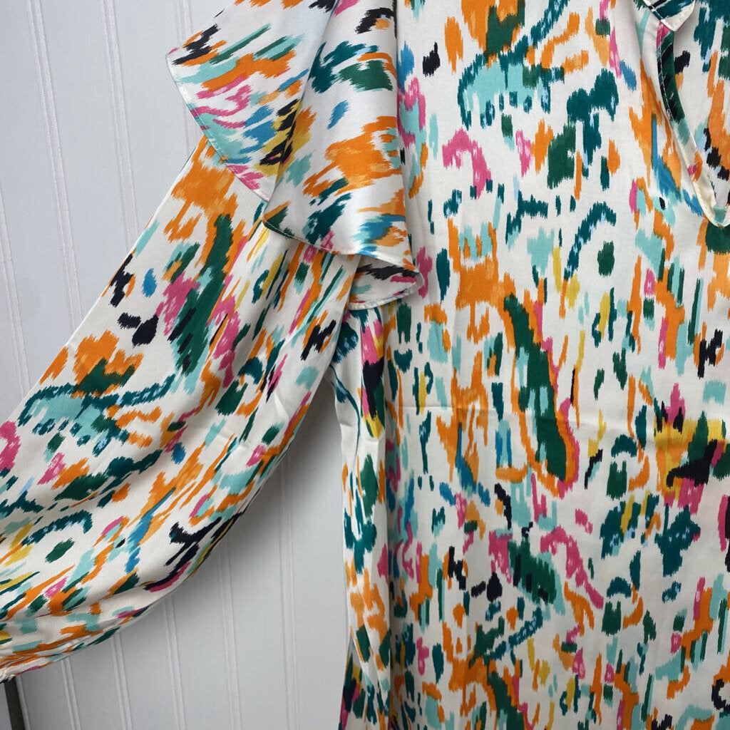 LONG SLEEVE PRINTED BLOUSE
