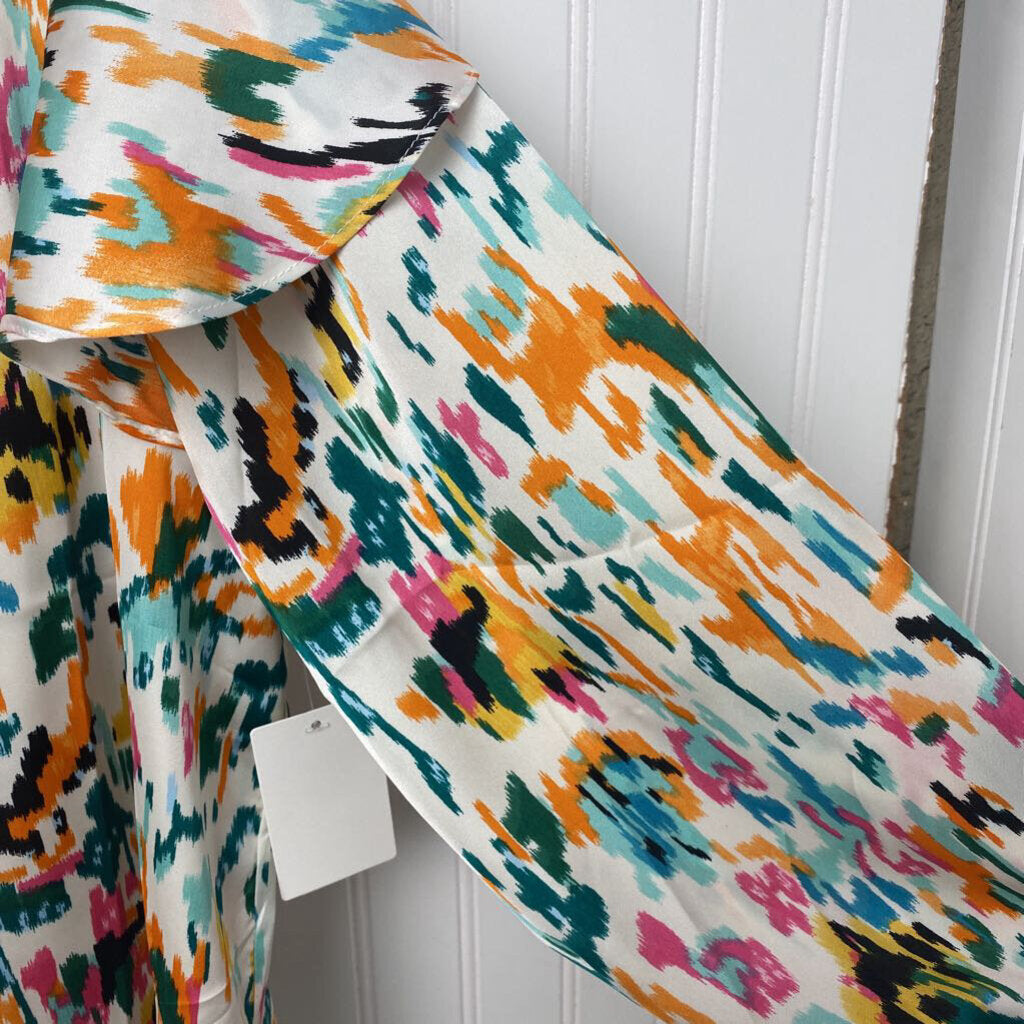 LONG SLEEVE PRINTED BLOUSE