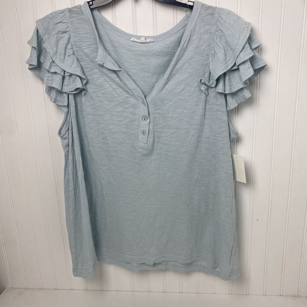SHORT SLEEVE KNIT TOP