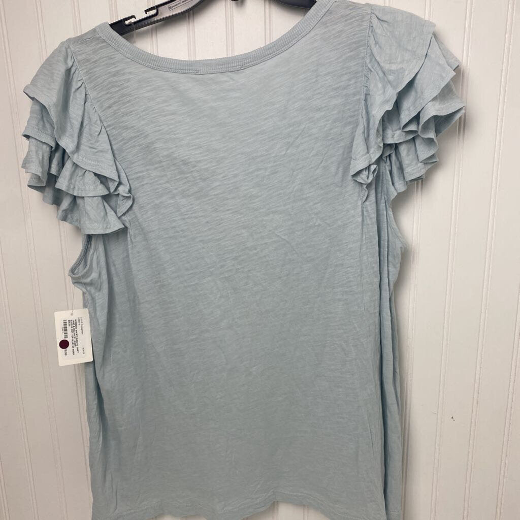 SHORT SLEEVE KNIT TOP