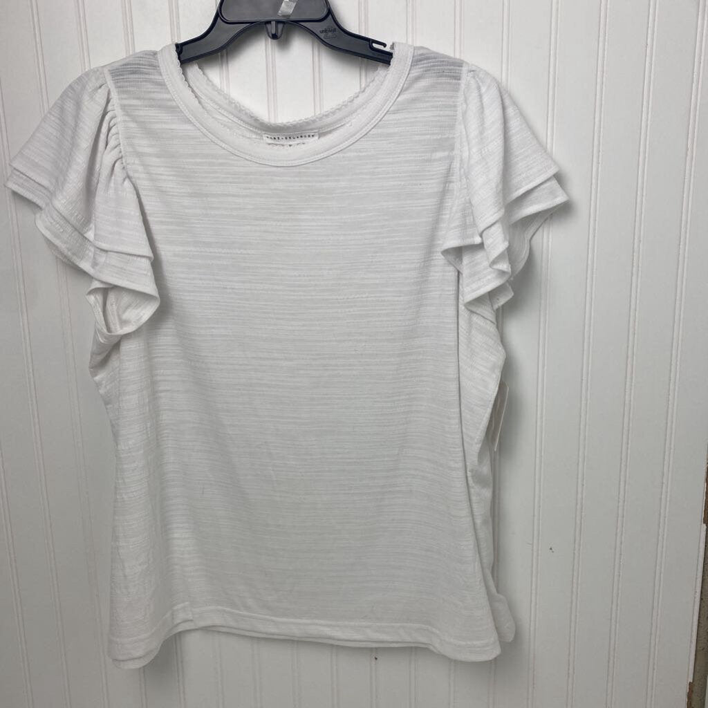 SHORT SLEEVE KNIT TOP