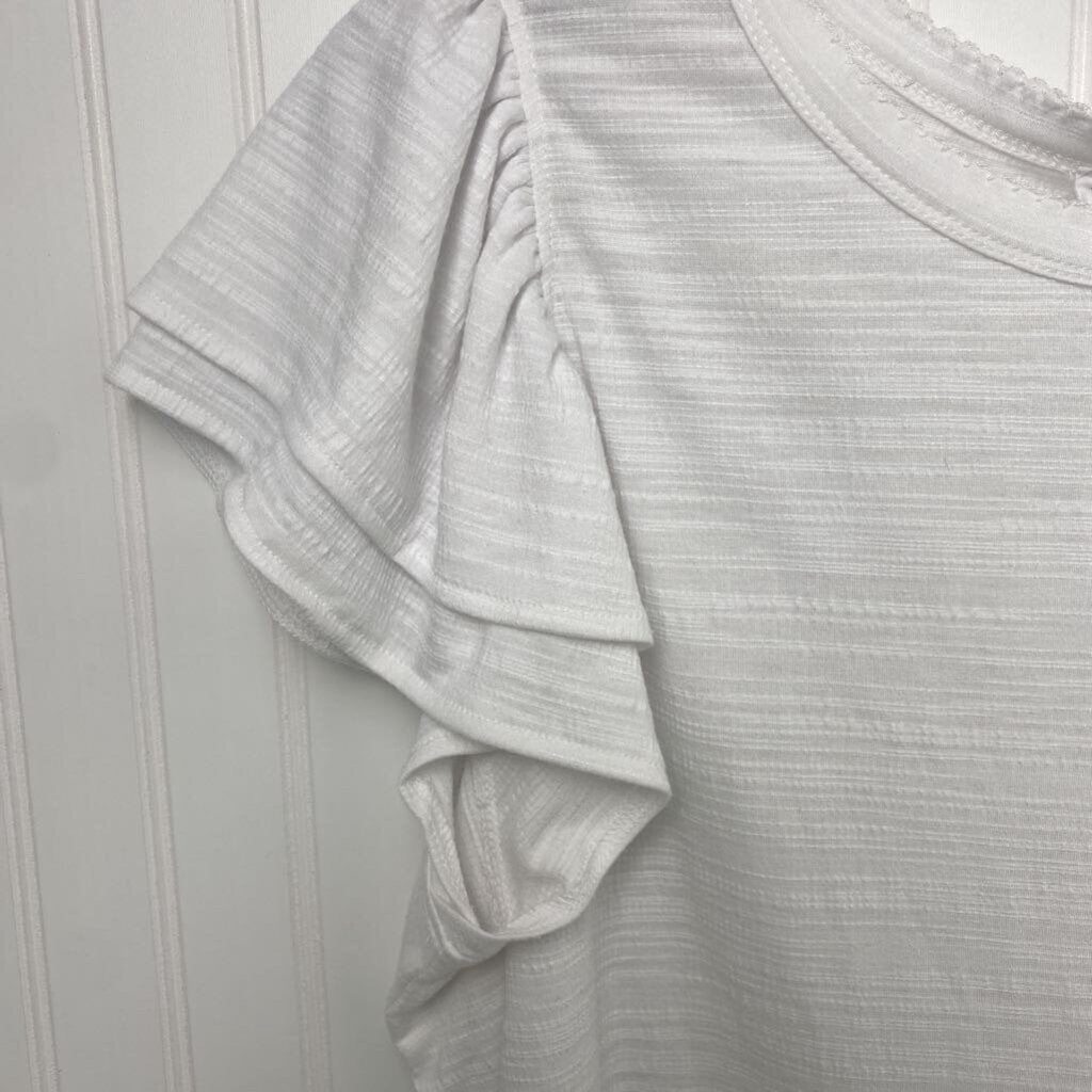 SHORT SLEEVE KNIT TOP