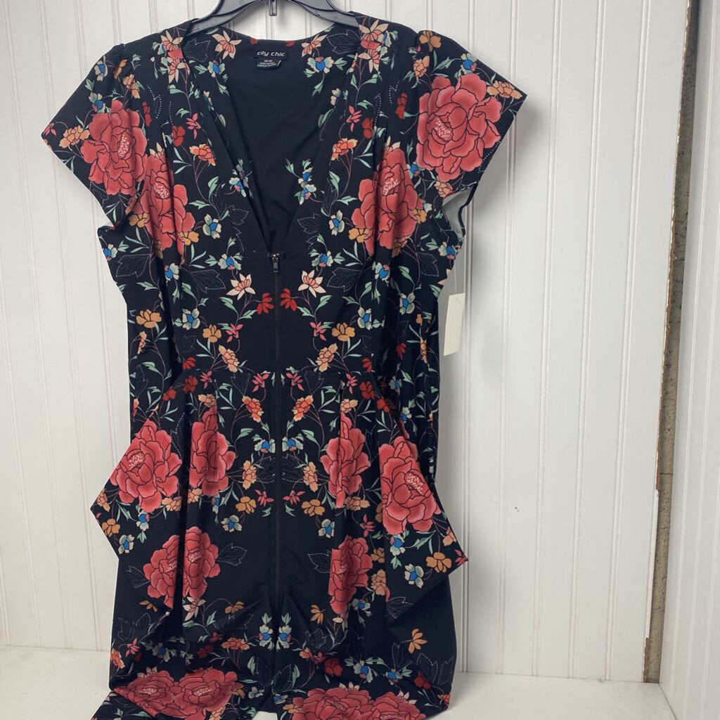 SHORT SLEEVE SHORT DRESS