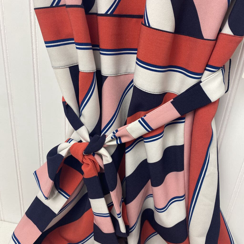 SHORT SLEEVE STRIPED DRESS