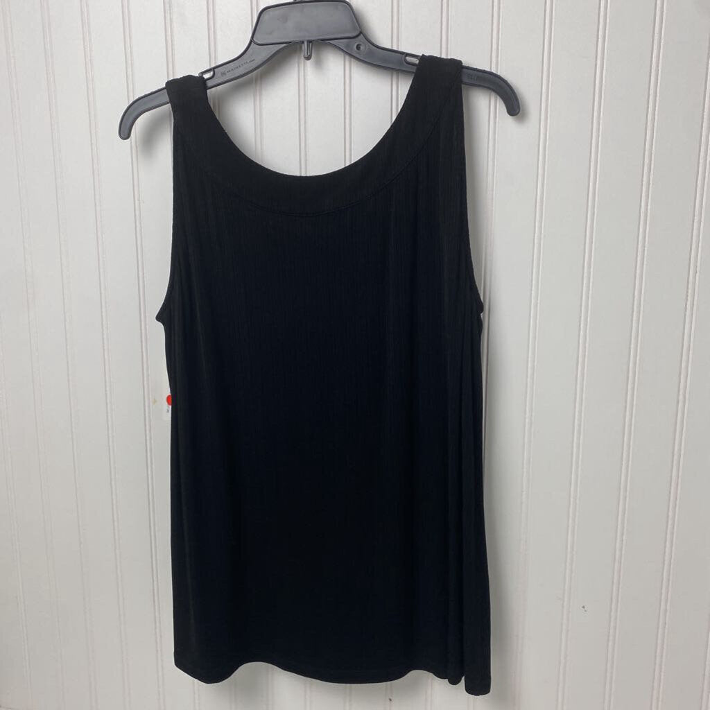 RIBBED KNIT SLEEVELESS TOP
