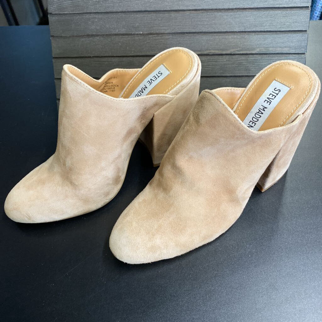 SUEDE MULES