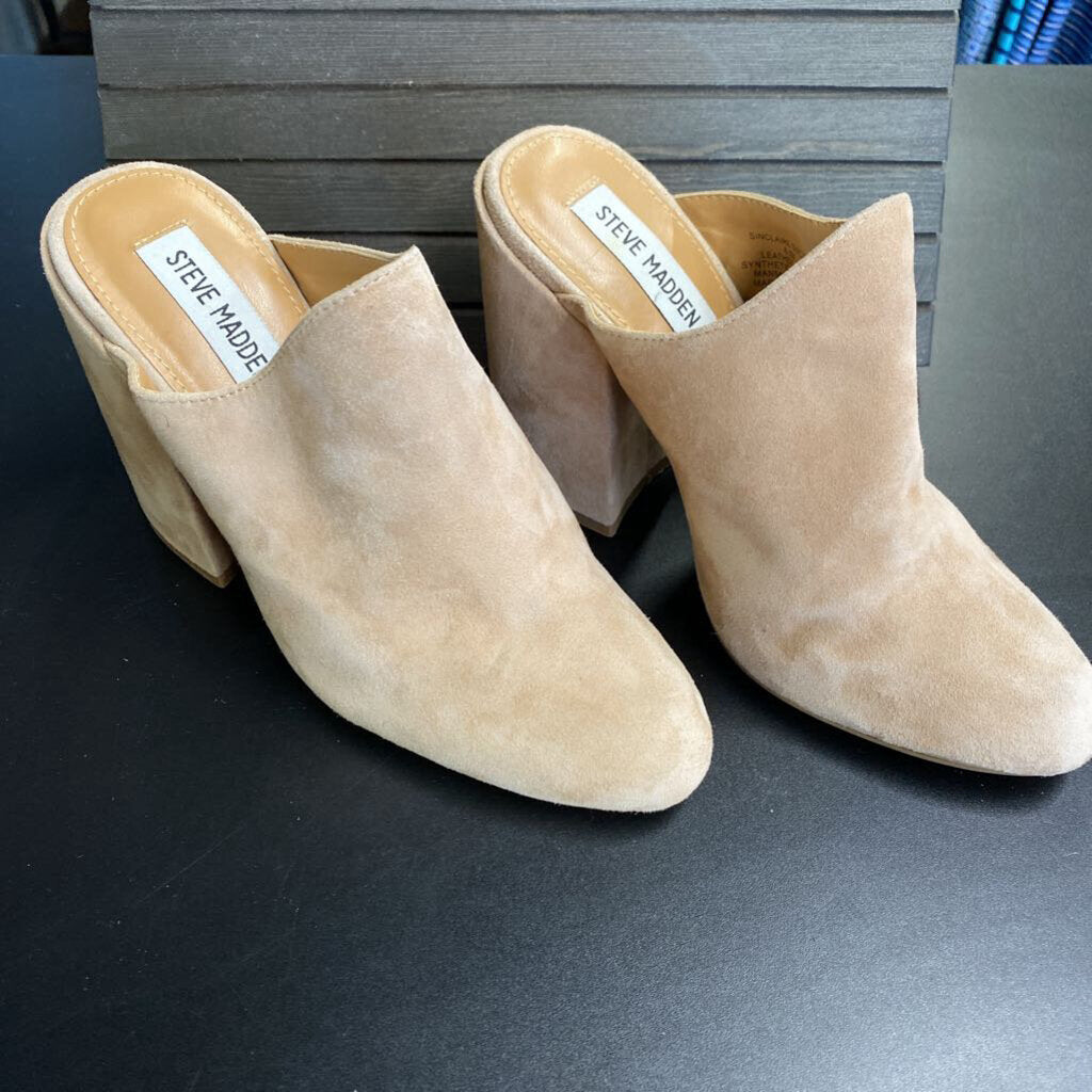 SUEDE MULES