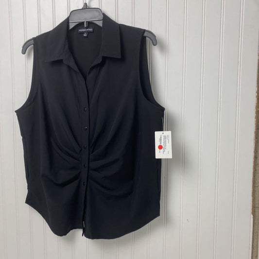 SLEEVELESS BUTTON UP