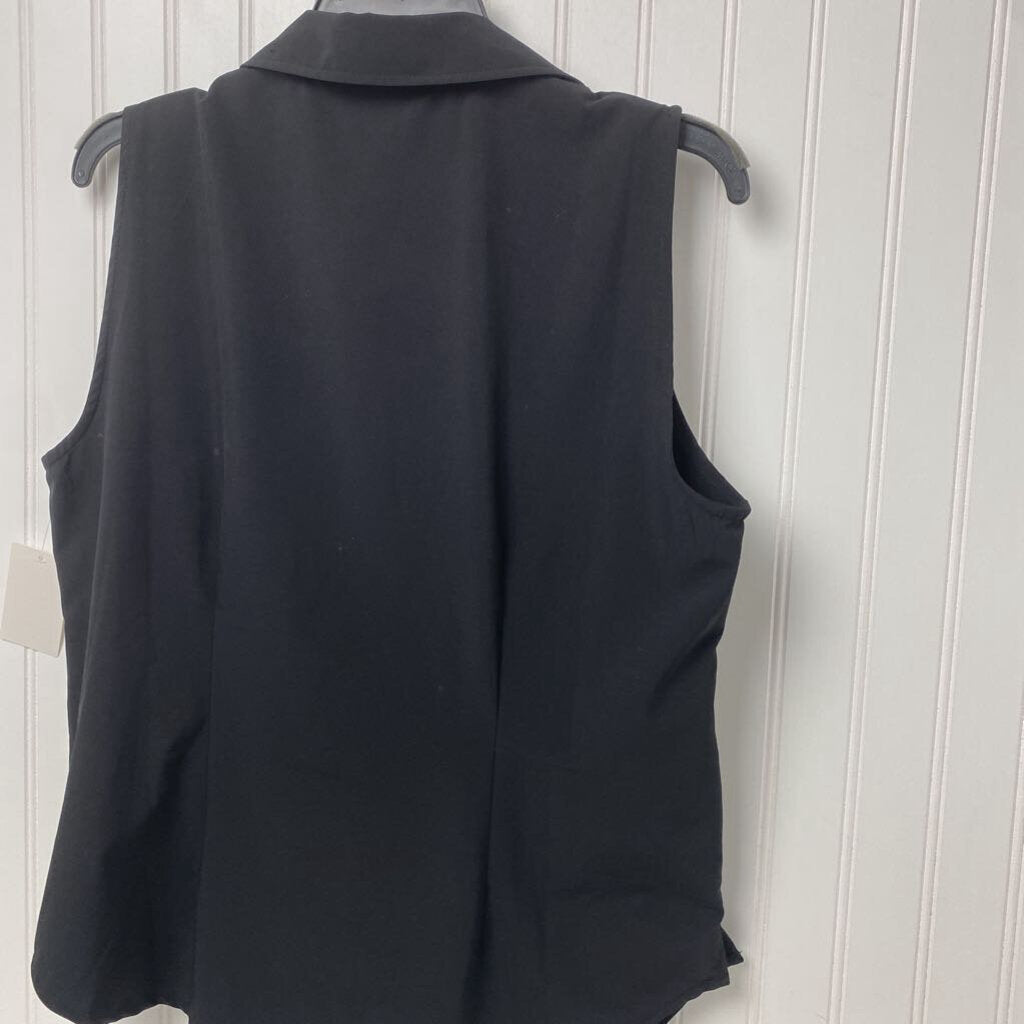 SLEEVELESS BUTTON UP